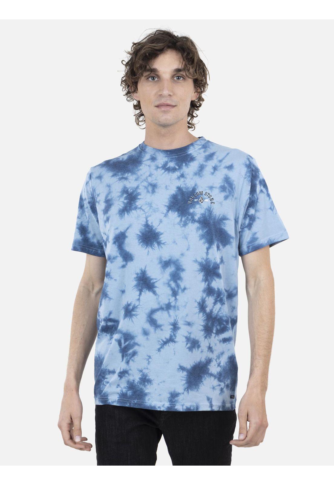 Polera M/C Premium Hombre 7P172-MV22 Celeste Volcom-0