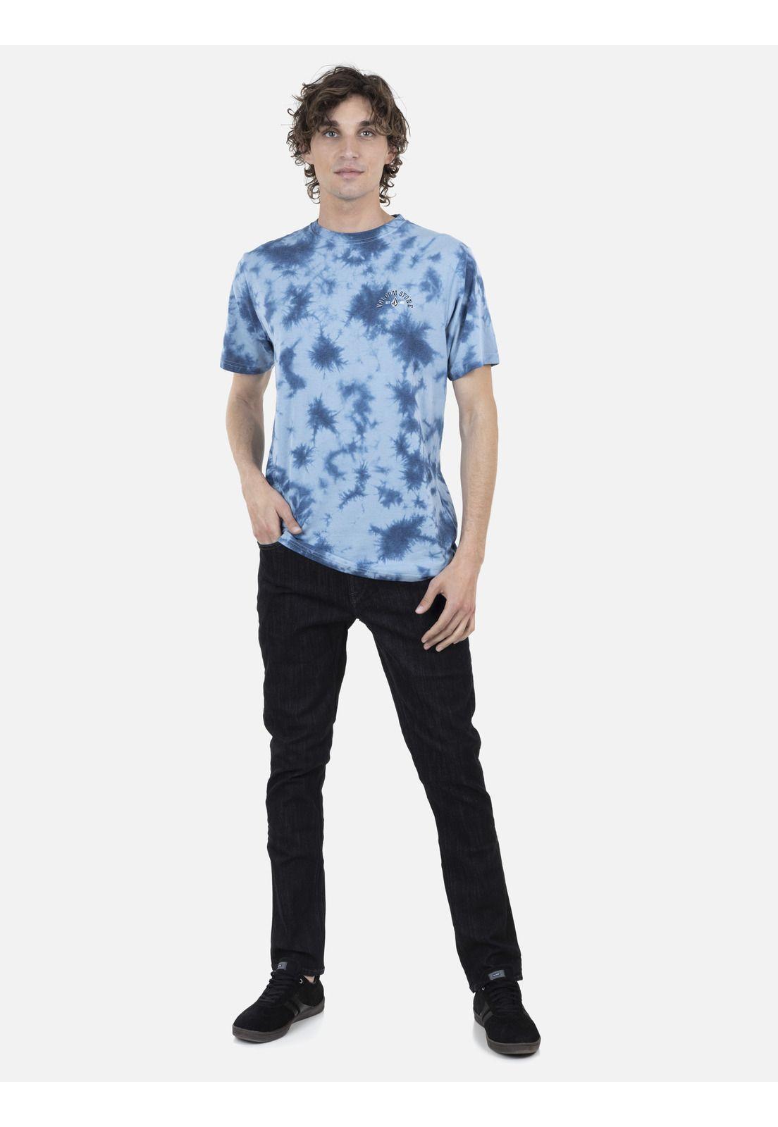 Polera M/C Premium Hombre 7P172-MV22 Celeste Volcom-3