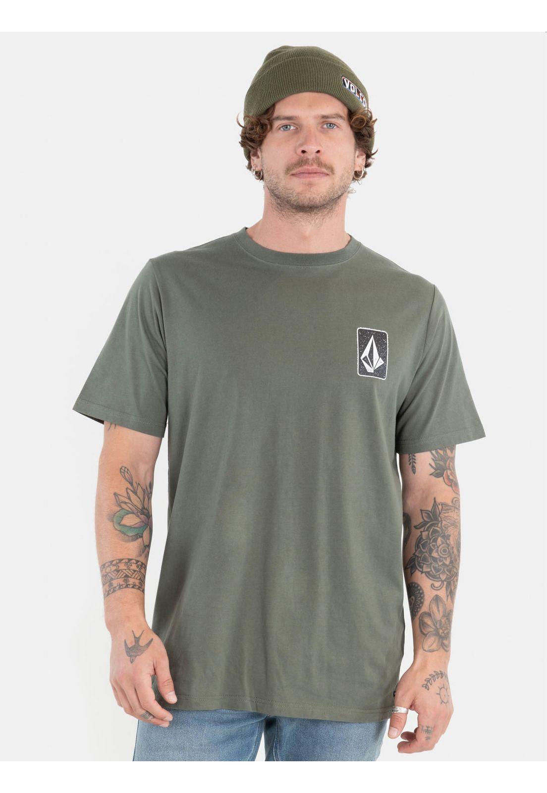 Polera Skate Vitals Ss Tee Verde Hombre Volcom-0