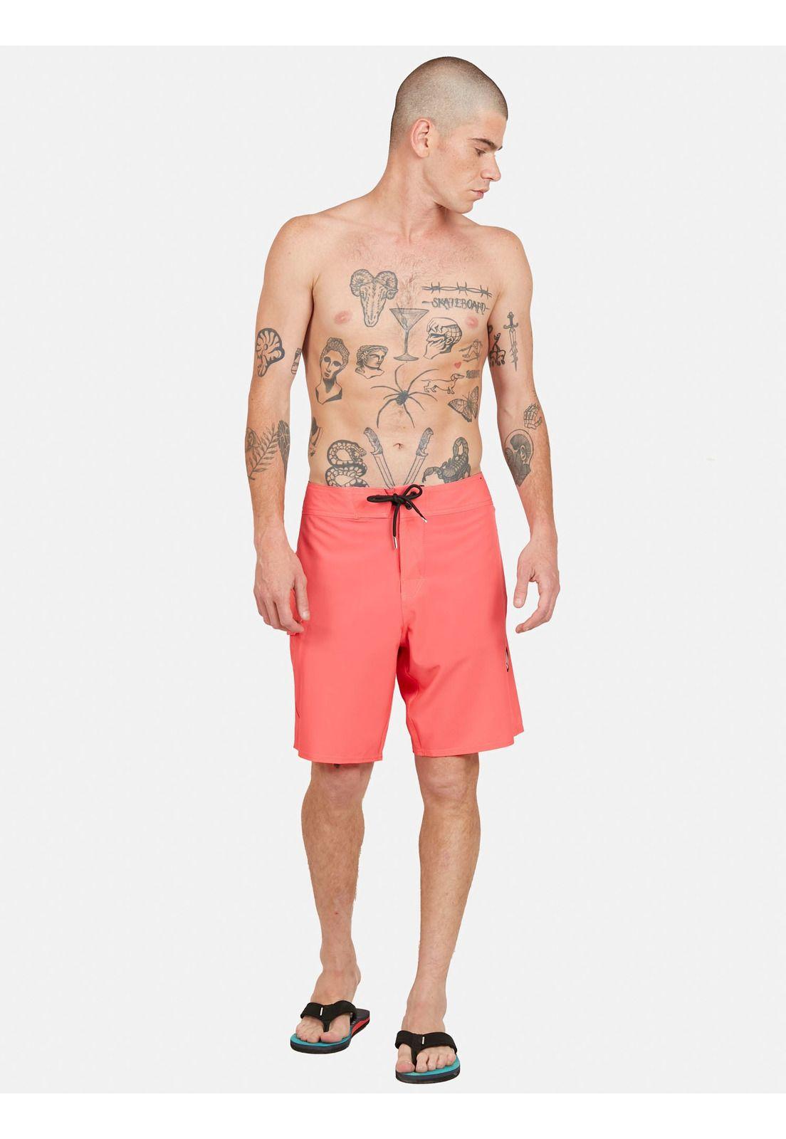 Traje de Baño LIDO SOLID TRUNKS Hombre Rosado Volcom-2