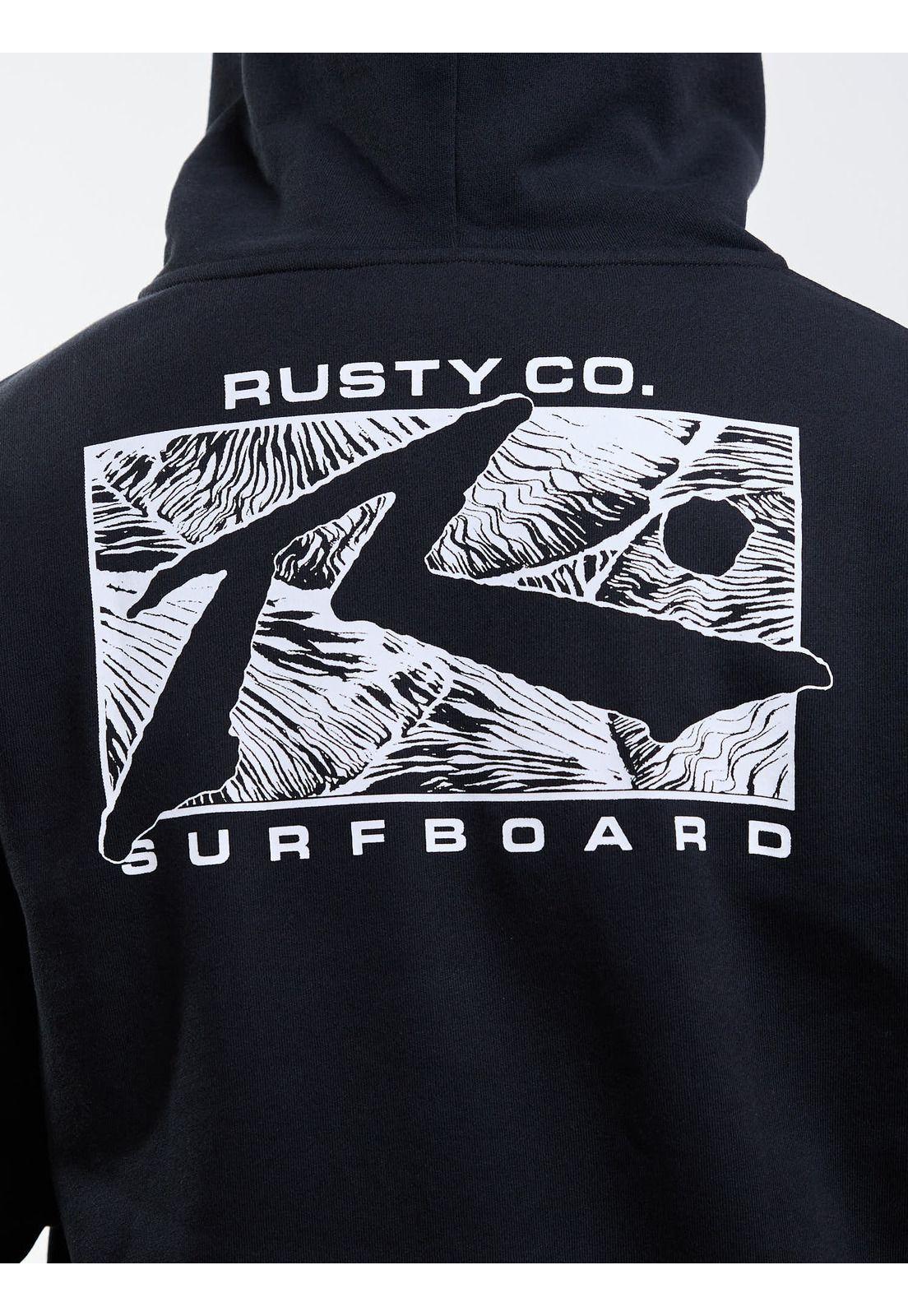 Poleron FZ Cyco Natural Co Zip Negro Hombre Rusty-3