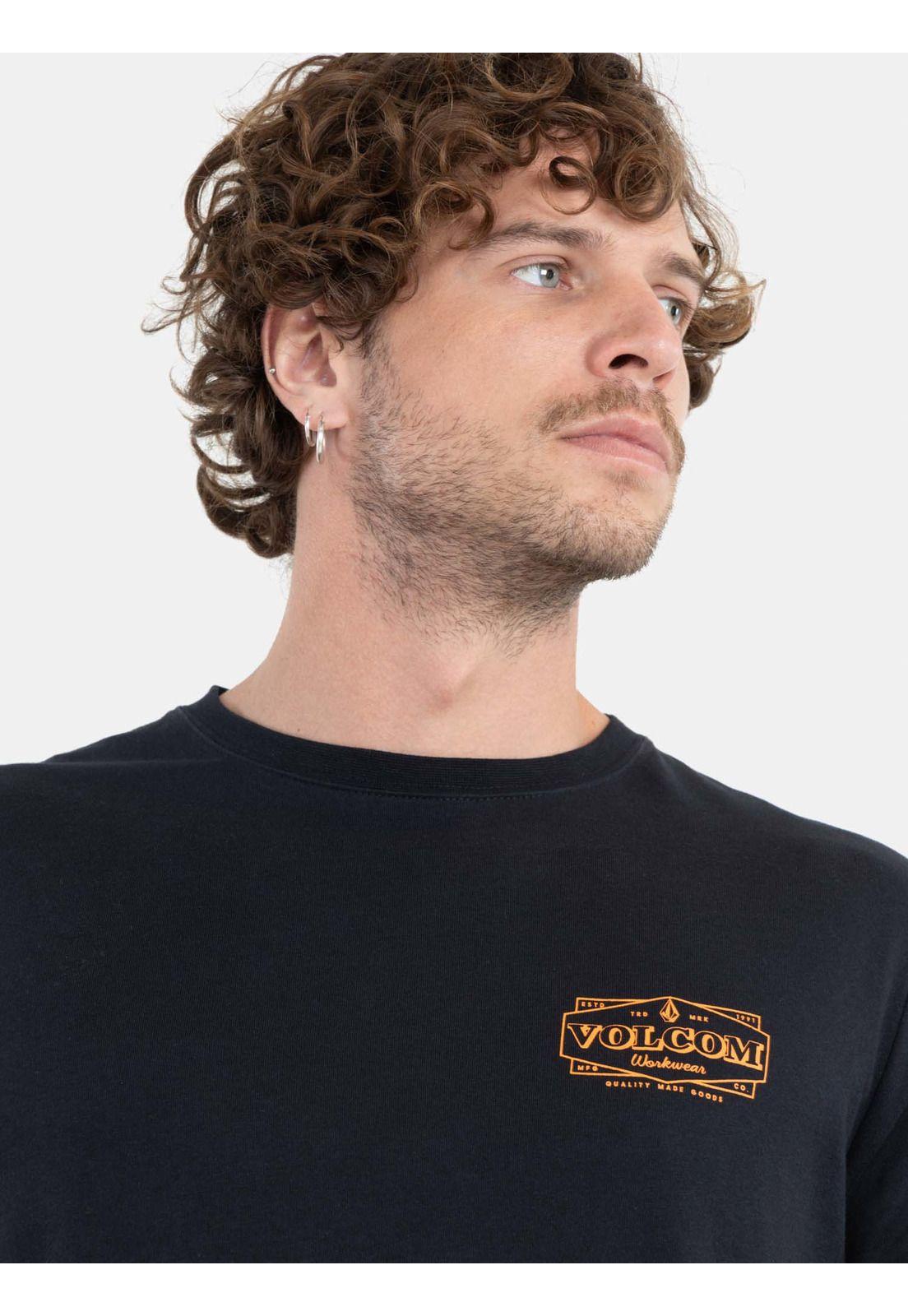 Polera Volcom Worker Union Ss Tee Negro Hombre Volcom-2