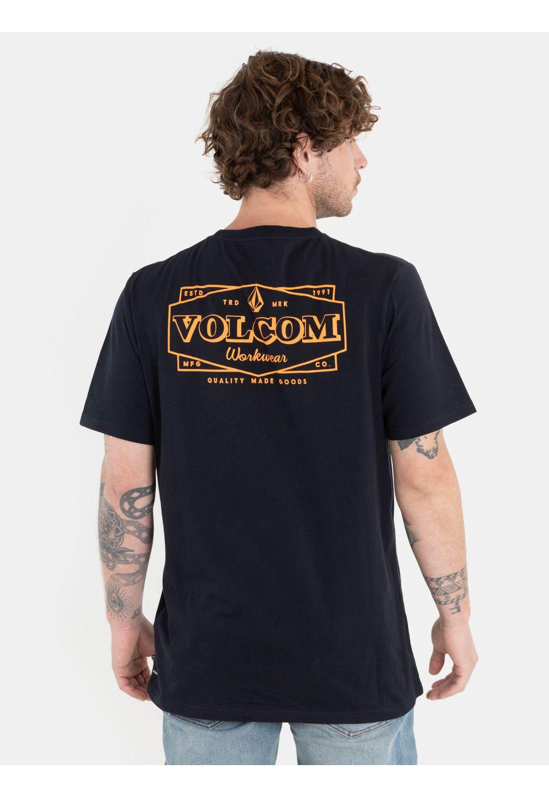 Polera Volcom Worker Union Ss Tee Negro Hombre Volcom-1