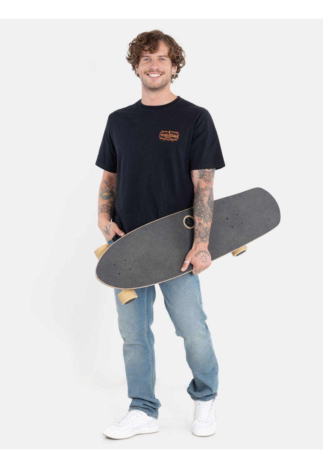 Polera Volcom Worker Union Ss Tee Negro Hombre Volcom-3