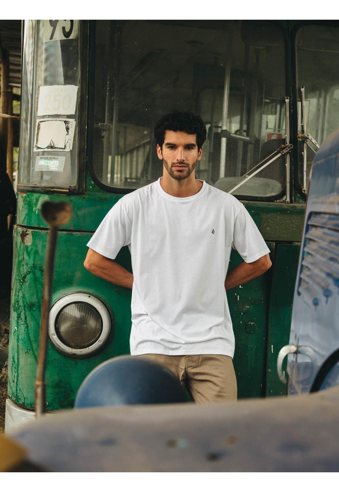 Polera MC Stoneblanks Bsc Blanco Hombre Volcom-2