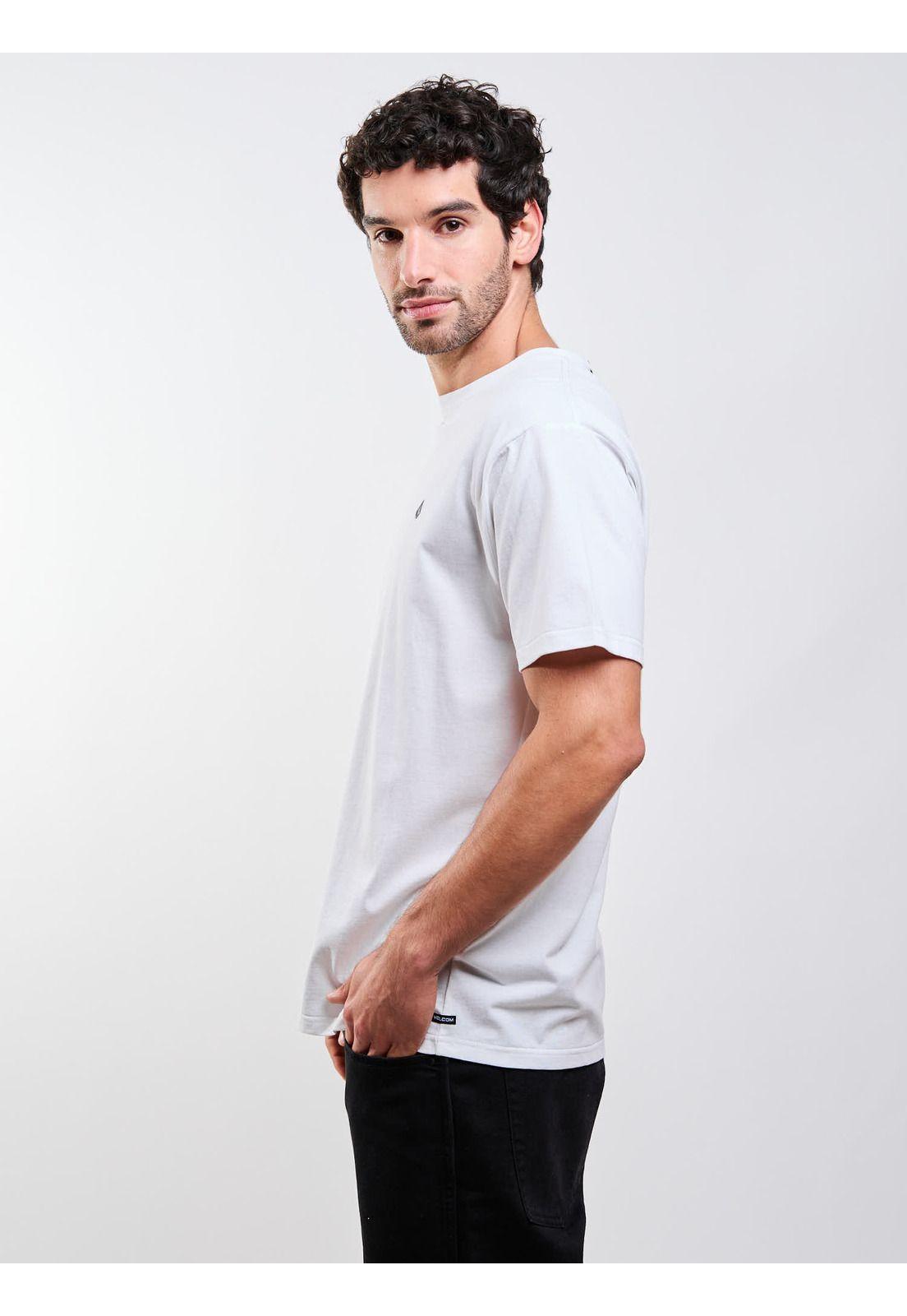 Polera MC Stoneblanks Bsc Blanco Hombre Volcom-5