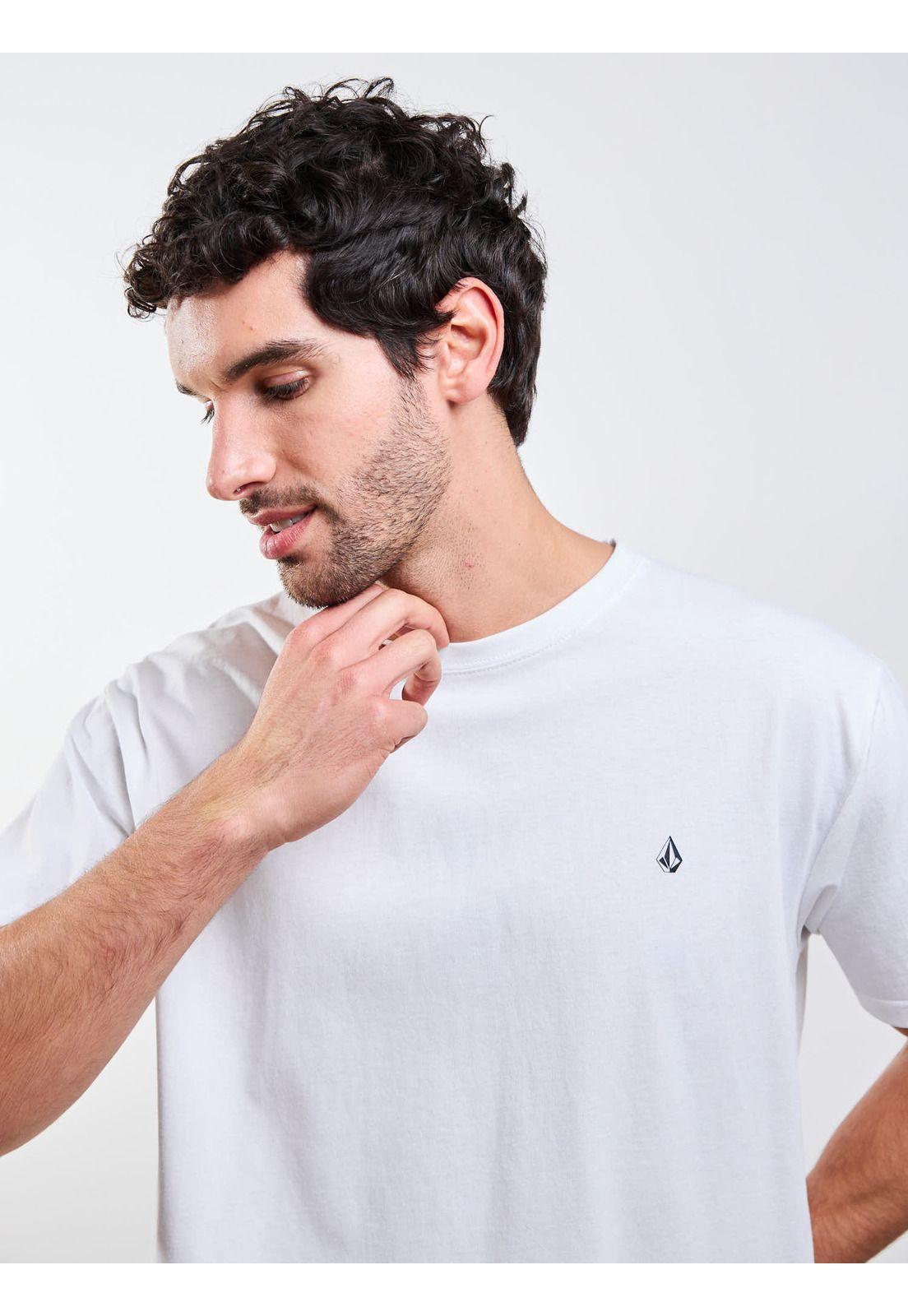 Polera MC Stoneblanks Bsc Blanco Hombre Volcom-6