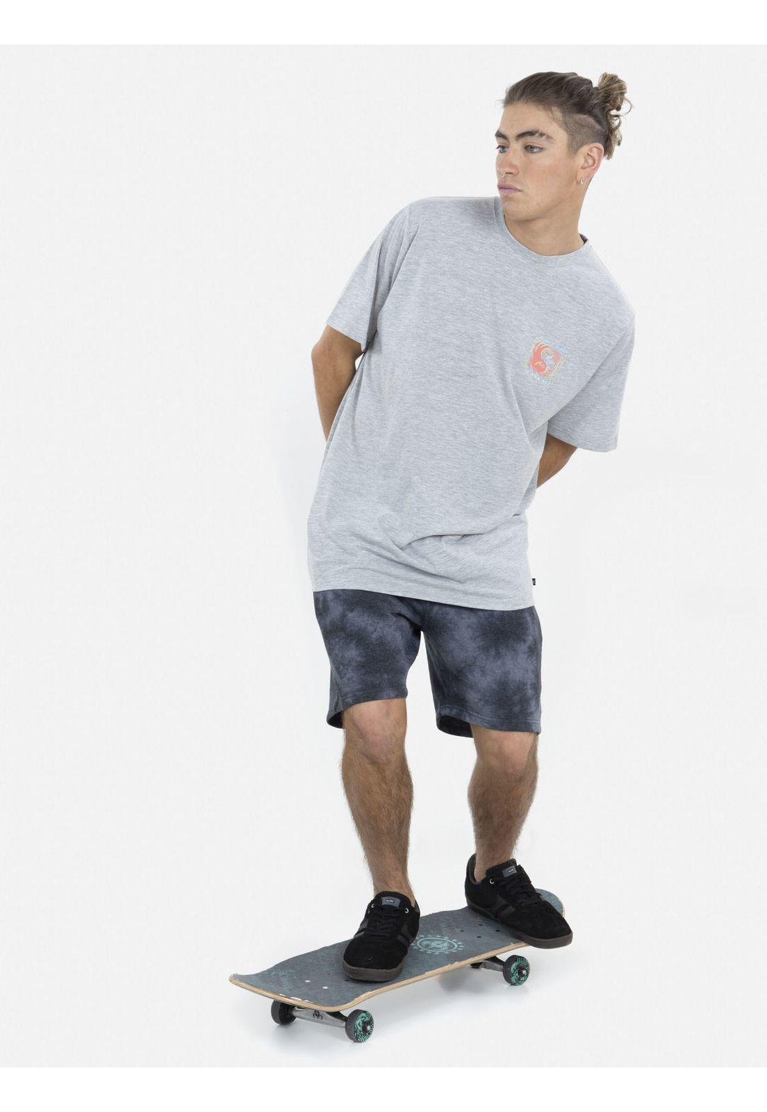 Polera Ying Yang SS tee Hombre Gris Rusty-2