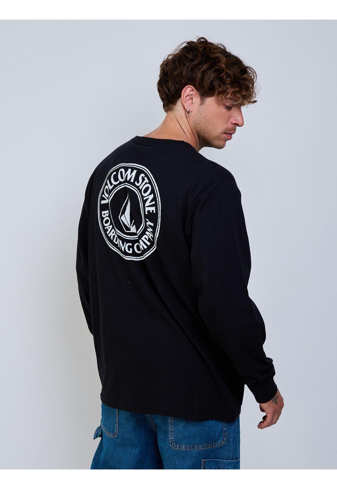 Polera ML Drain You Negro Hombre Volcom-1