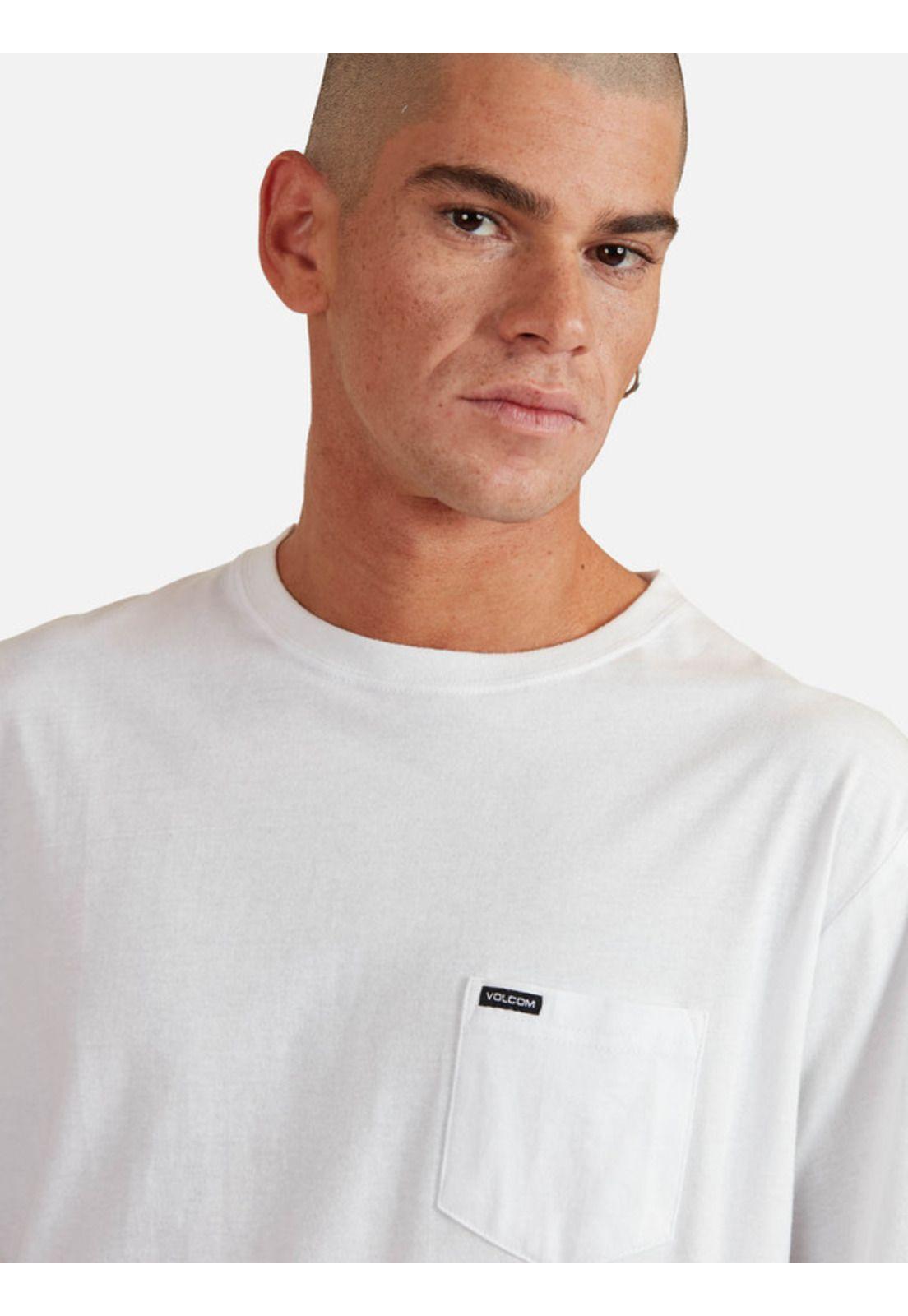 Polera Blanks Pckt Blanco Hombre Volcom-3