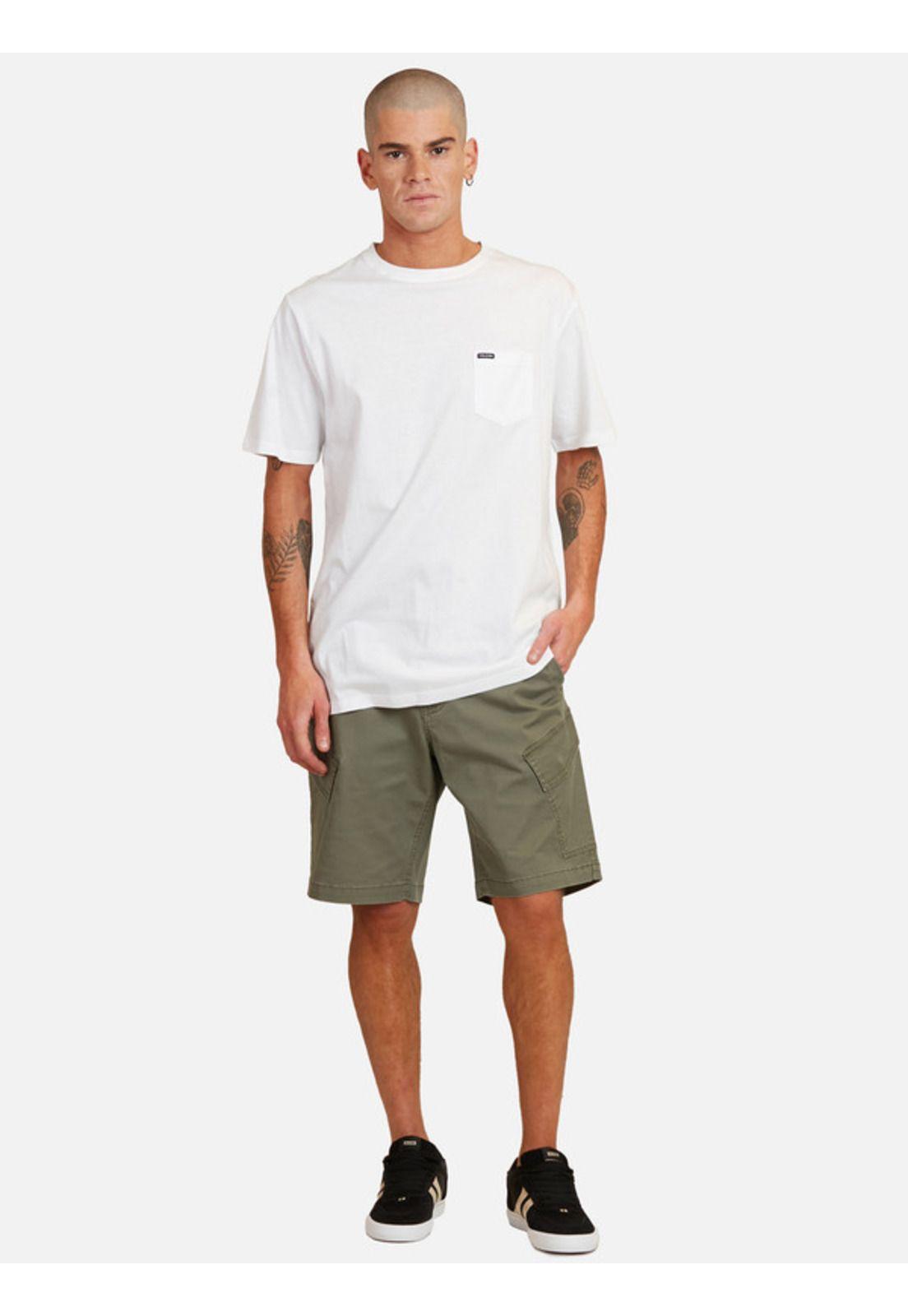 Polera Blanks Pckt Blanco Hombre Volcom-4