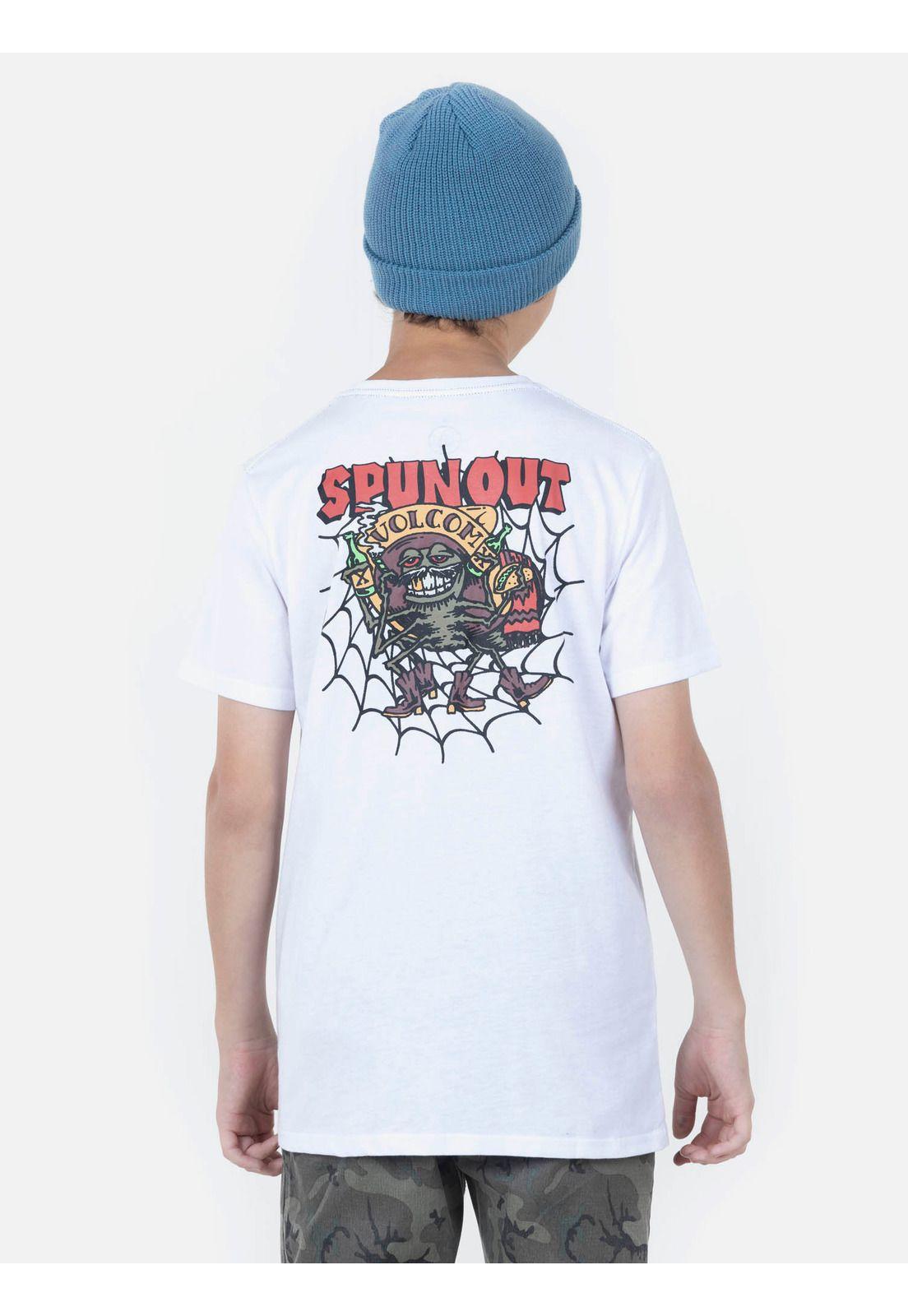 Polera Juvenil SKATE VITALS PROVOSTER S/S TEE Y Blanco Volcom-1