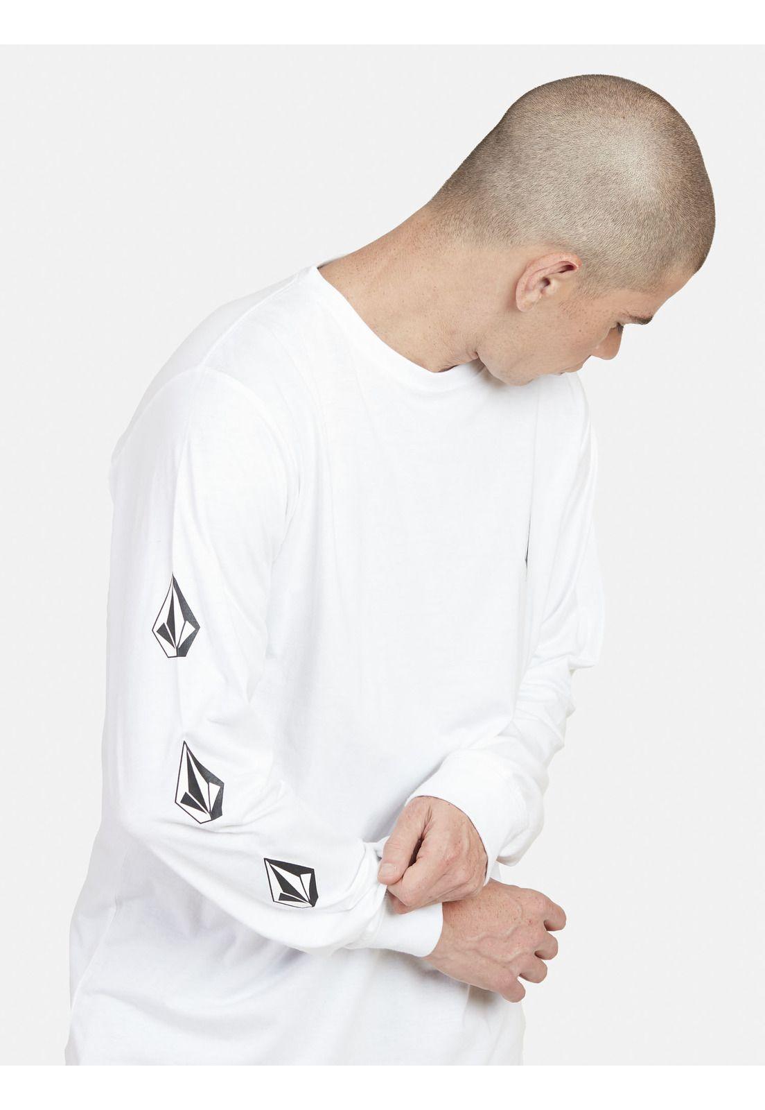 Polera DIAMOND VLCM Hombre Blanco Volcom-4