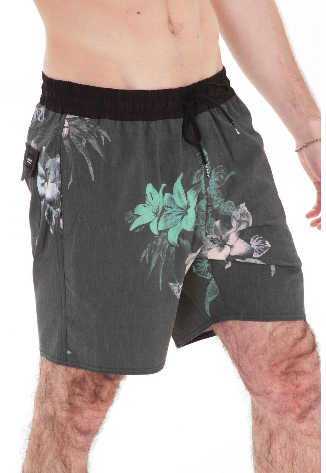 Traje De Baño Corto Hombre 7T141-MV21 Gris Volcom-3