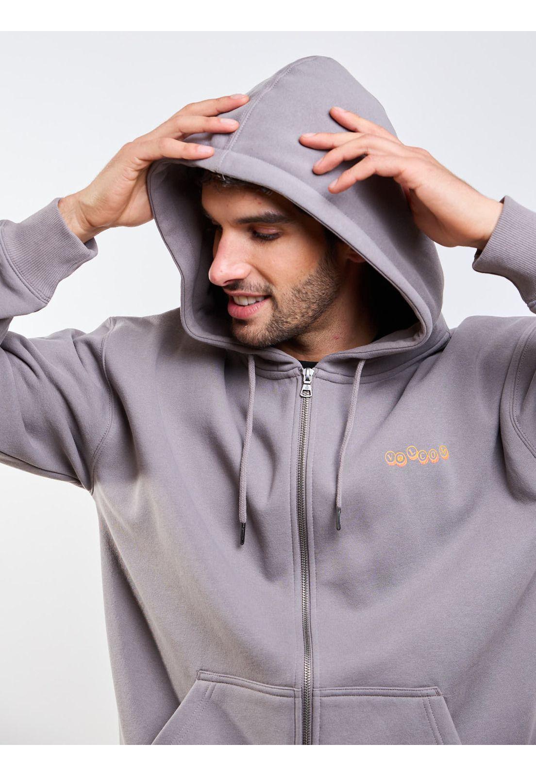 Poleron FZ Veevo Zip Café Hombre Volcom-4