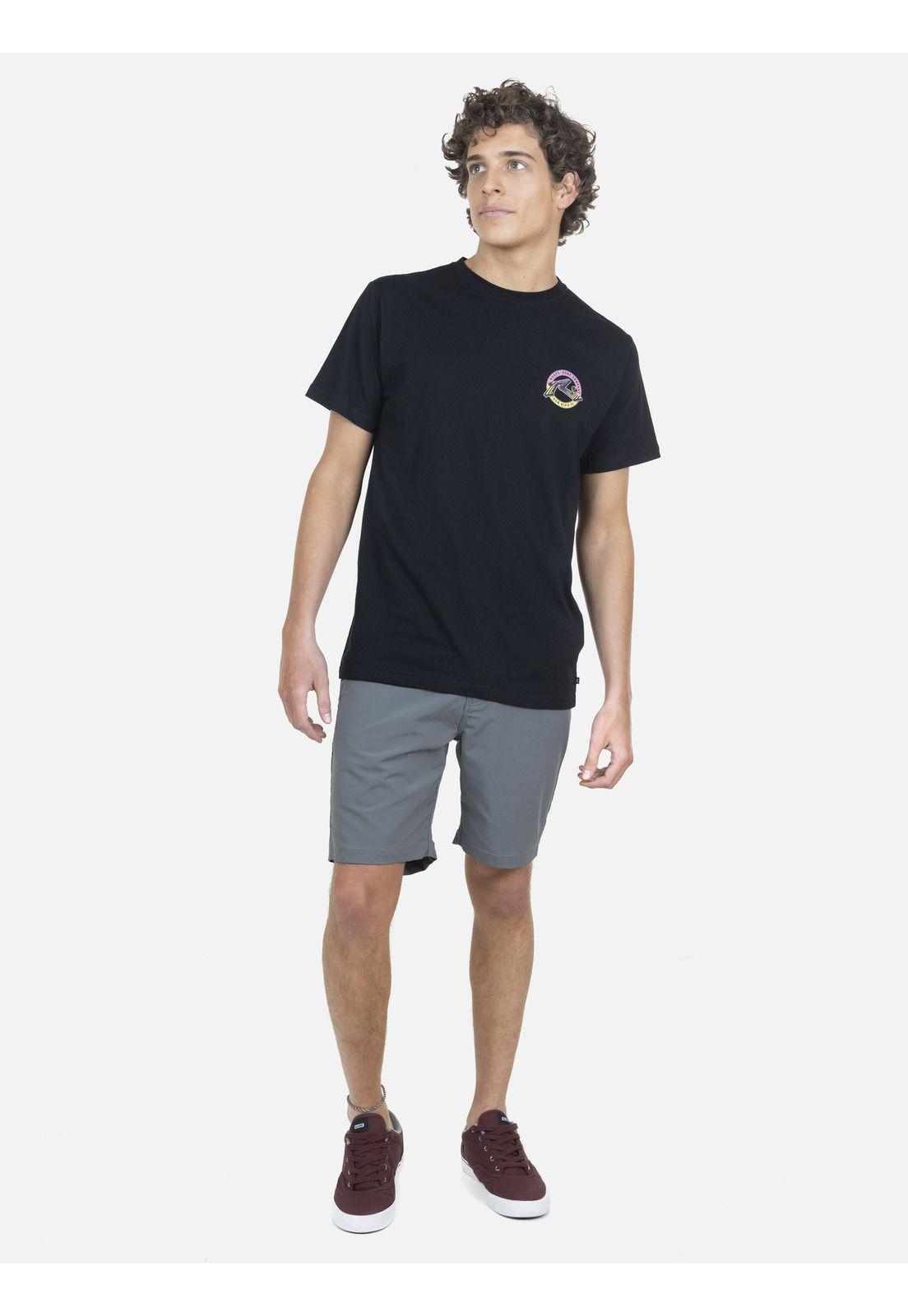 Polera Hombre SPIRAL S/S TEE Negro Rusty-3