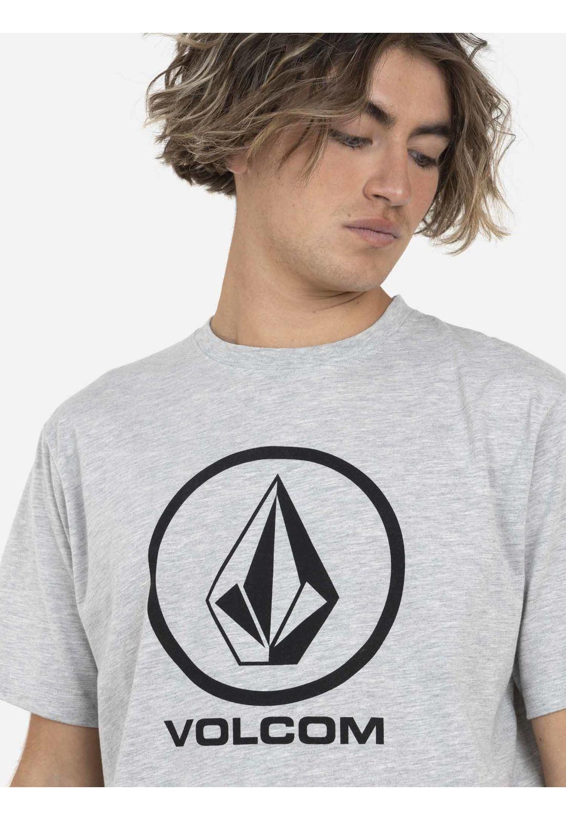 Polera M/C Básica Hombre 7P101-MV22 Gris Volcom-2