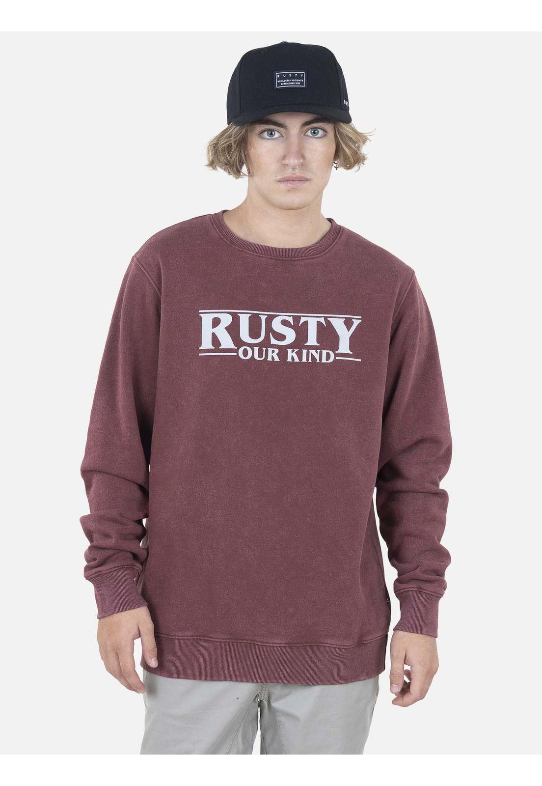 Poleron Hombre STRG THING BOLD Burdeo Rusty-0