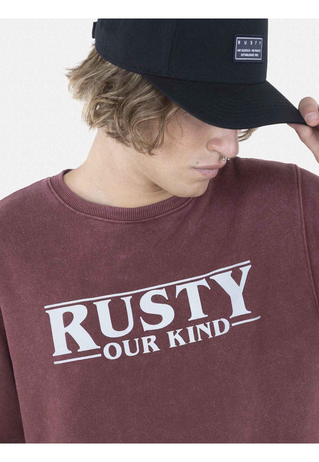 Poleron Hombre STRG THING BOLD Burdeo Rusty-2