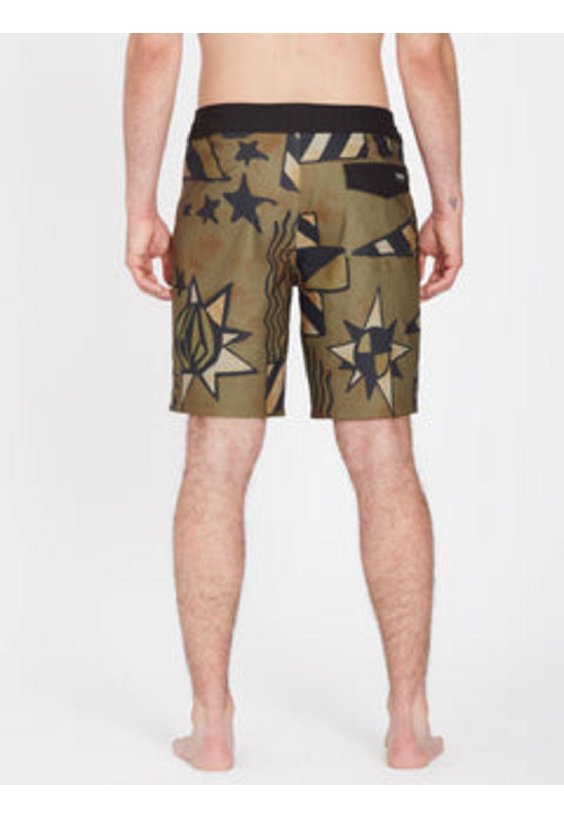 Traje De Baño Geo Stoney  Verde Hombre Volcom-1