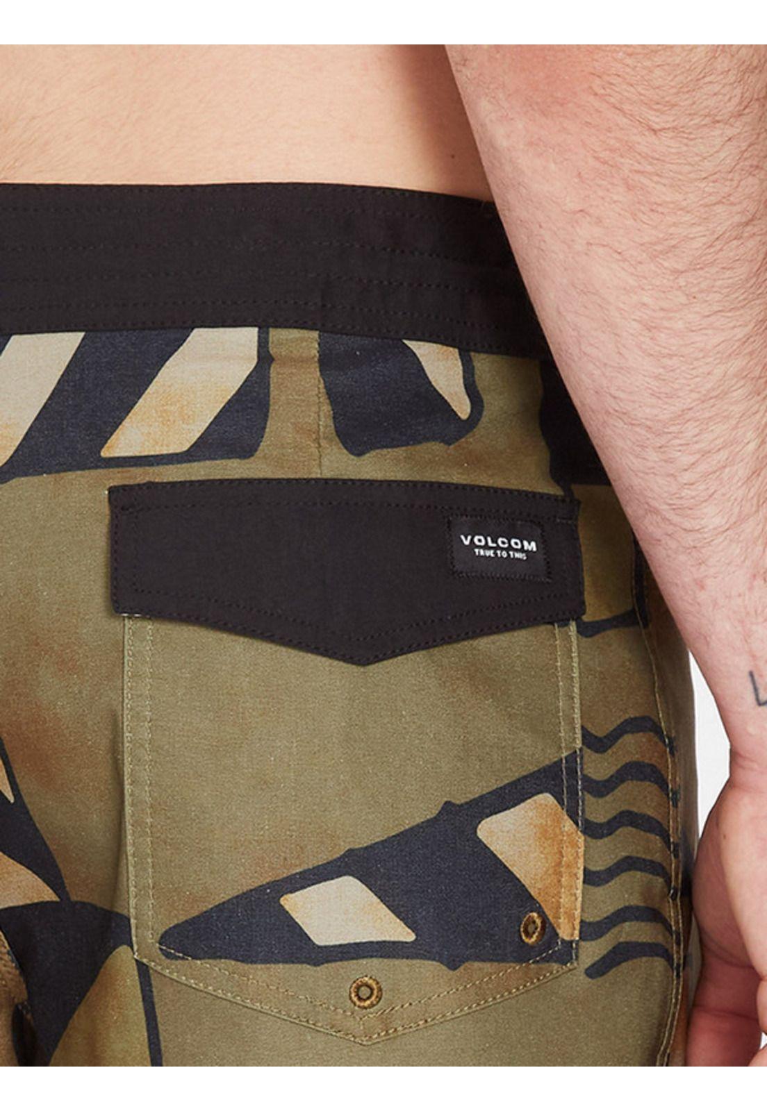 Traje De Baño Geo Stoney  Verde Hombre Volcom-4