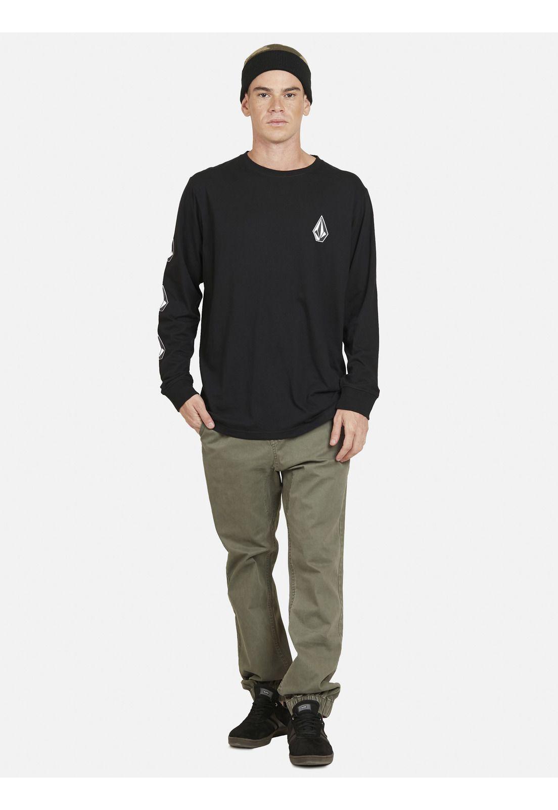 Polera DIAMOND VLCM Hombre Negro Volcom-3