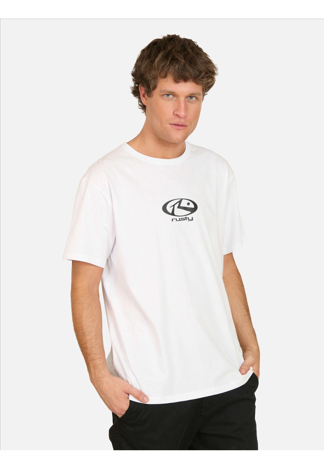 Polera MC Daga Blanco Hombre Rusty-0