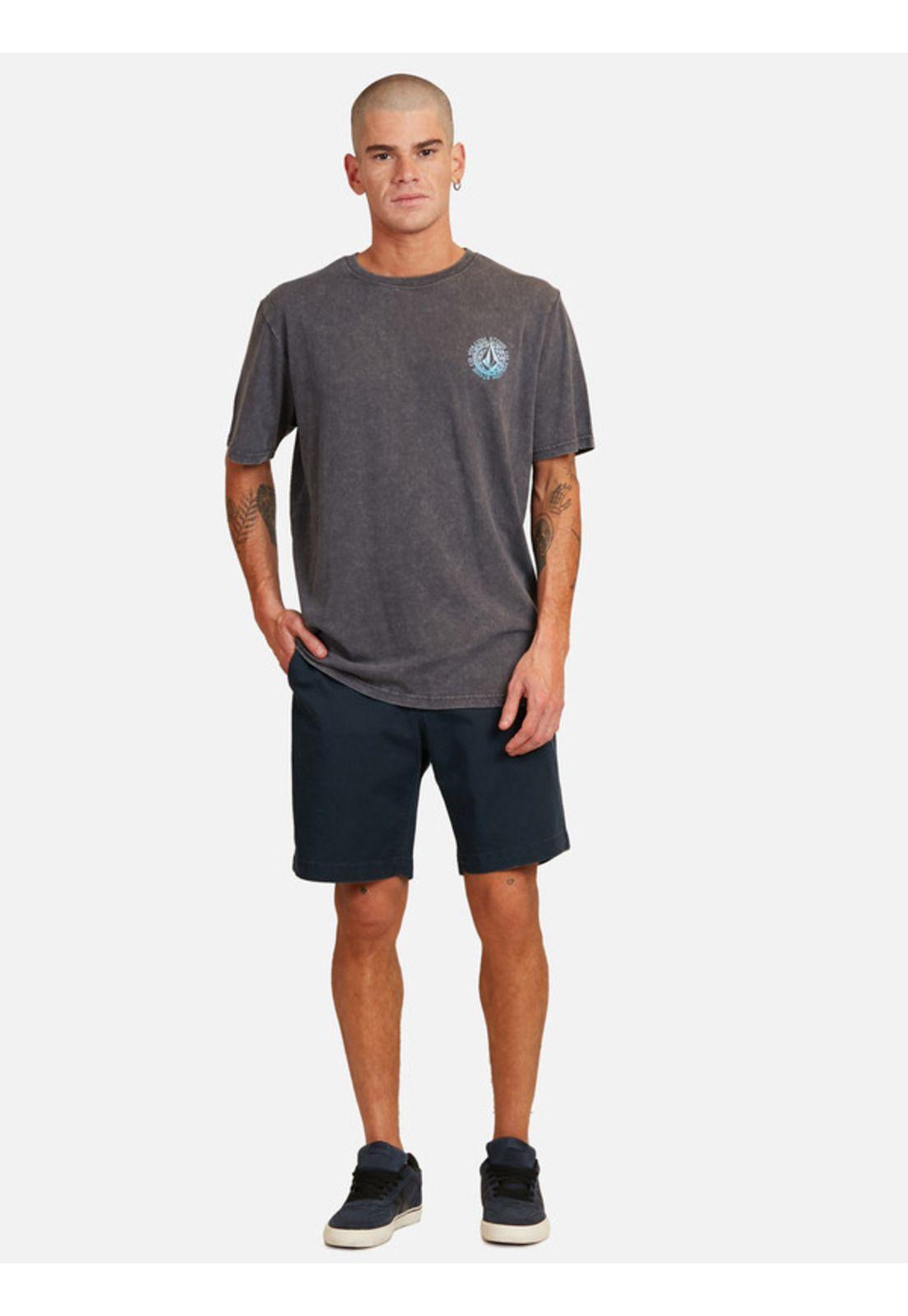 Polera Rotato Gris oscuro Hombre Volcom-4