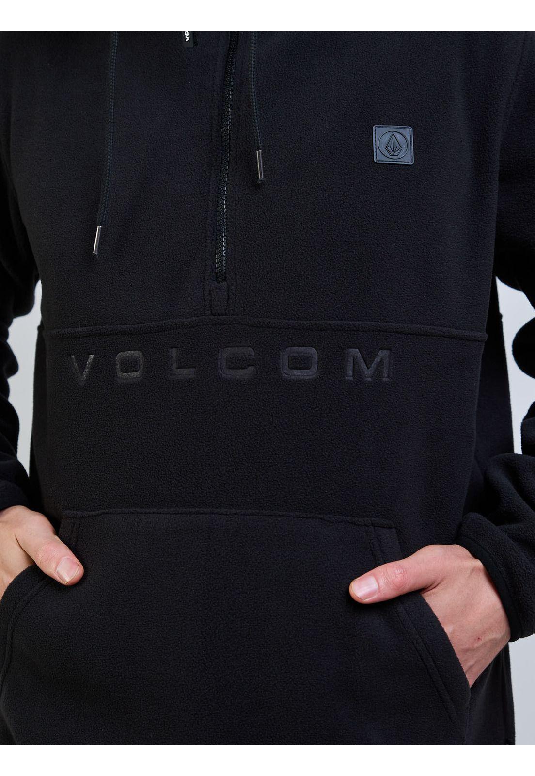 Poleron Polar Search Zip Crew Negro Hombre Volcom-3