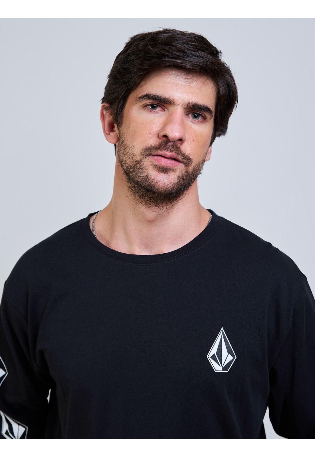Polera ML Sotne Negro Hombre Volcom-2