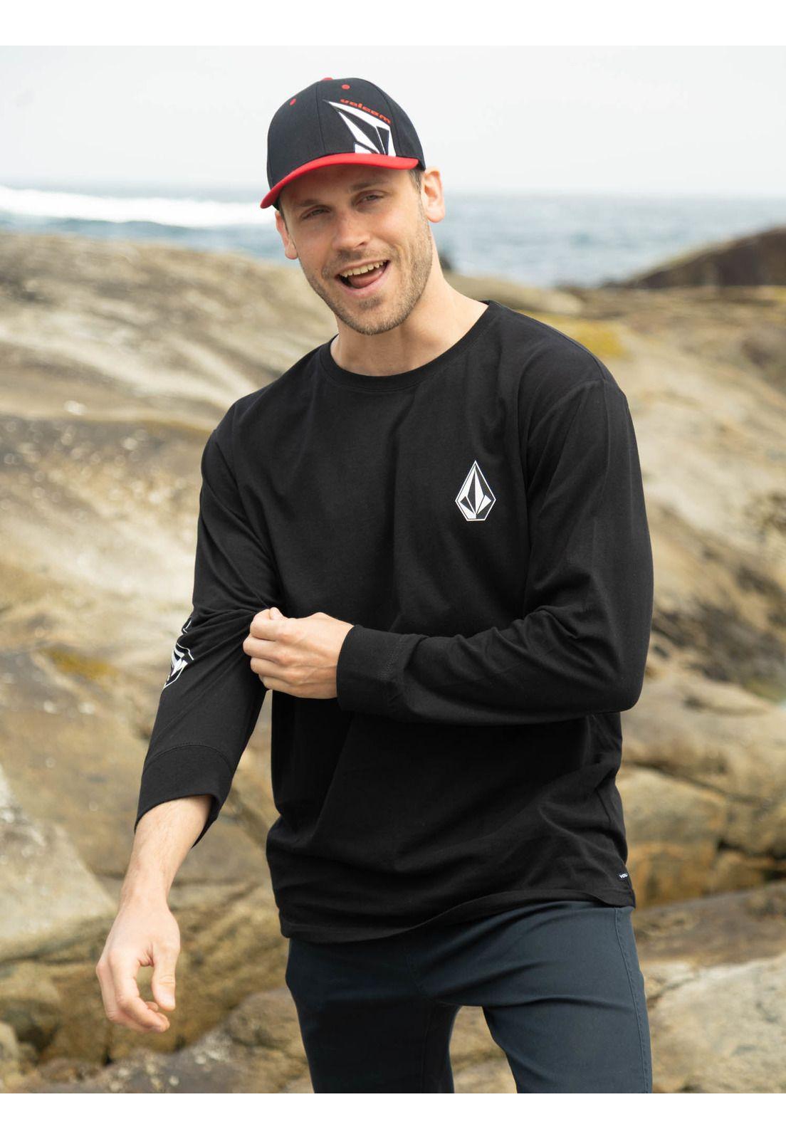 Polera ML Sotne Negro Hombre Volcom-6