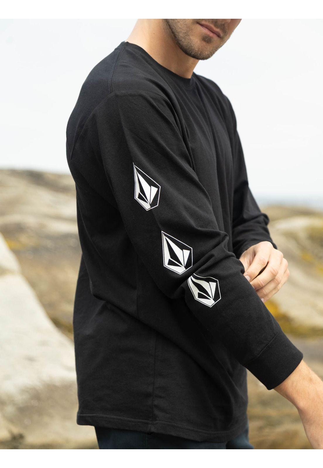 Polera ML Sotne Negro Hombre Volcom-7