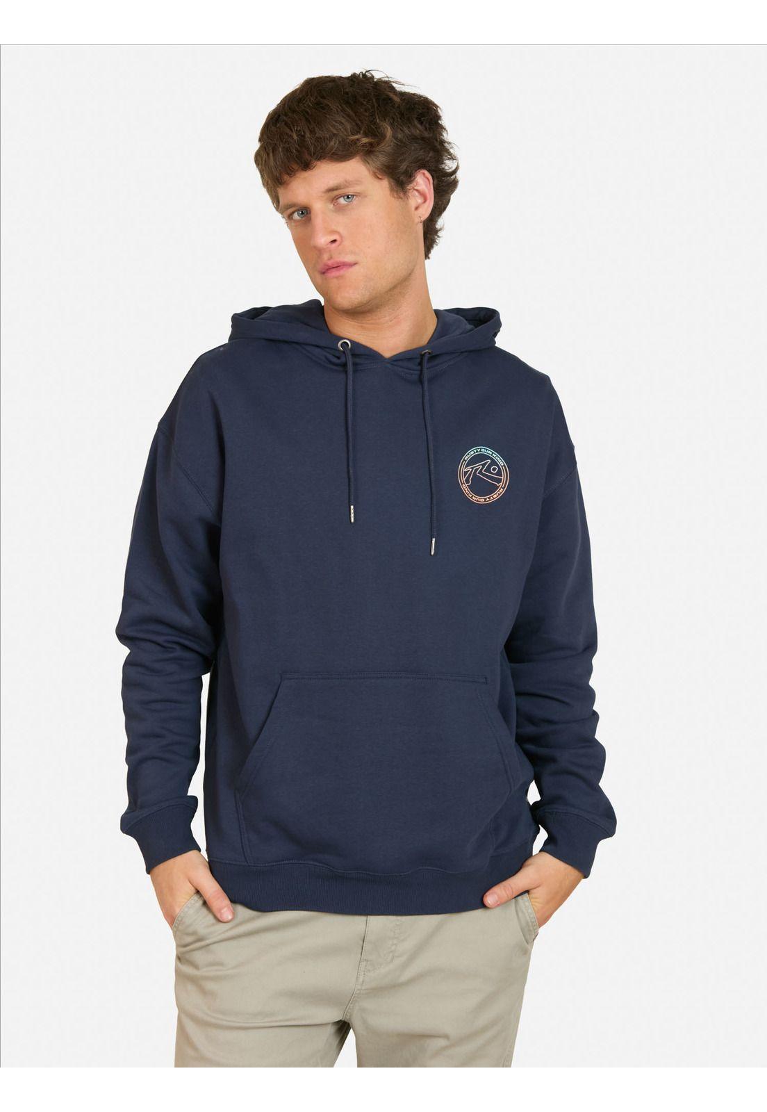 Poleron Canguro Boreal Azul Hombre Rusty-0