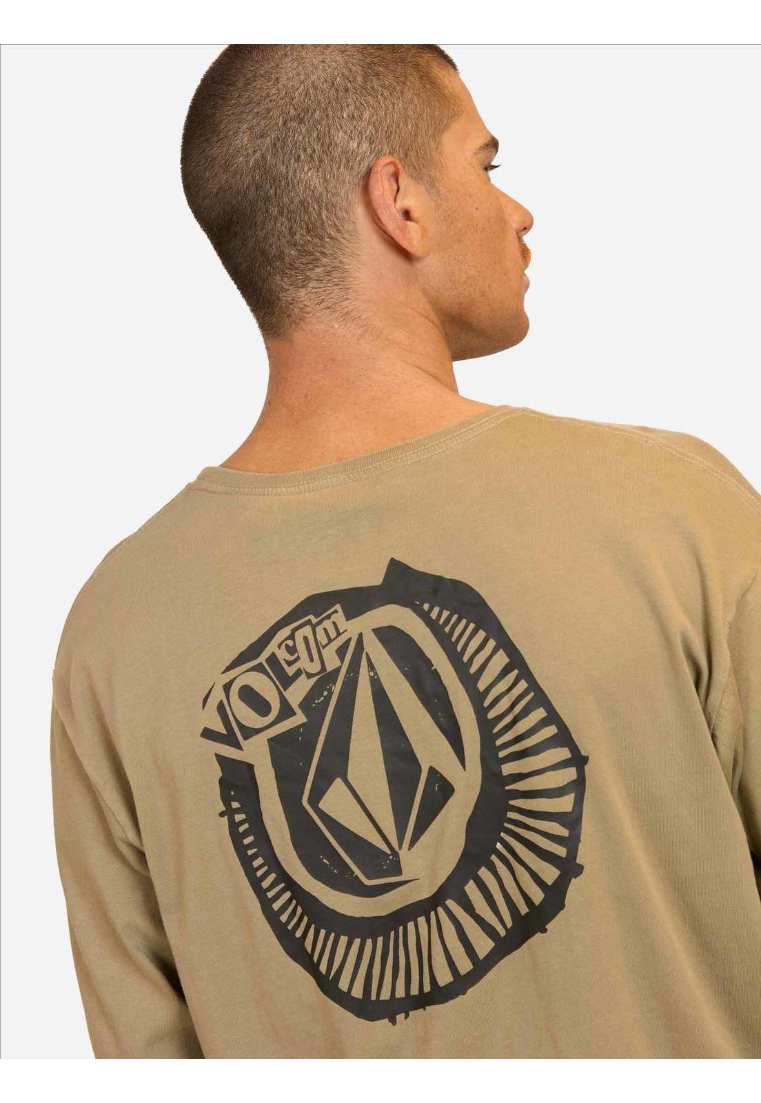 Polera ML Grind Café Hombre Volcom-2
