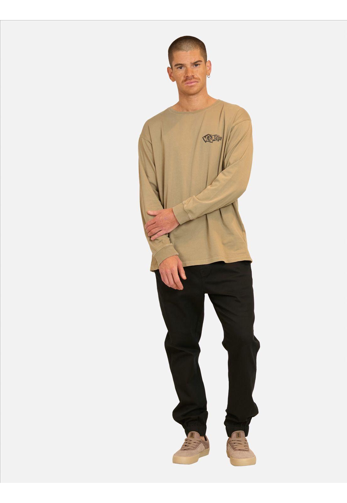 Polera ML Grind Café Hombre Volcom-3