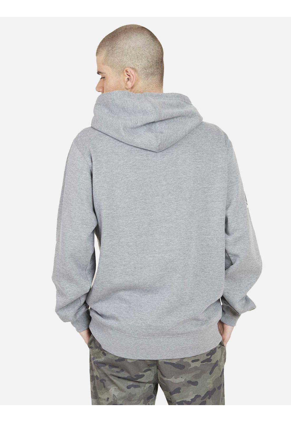 Poleron DIAMOND STONE HOODIE Hombre Gris Volcom-1