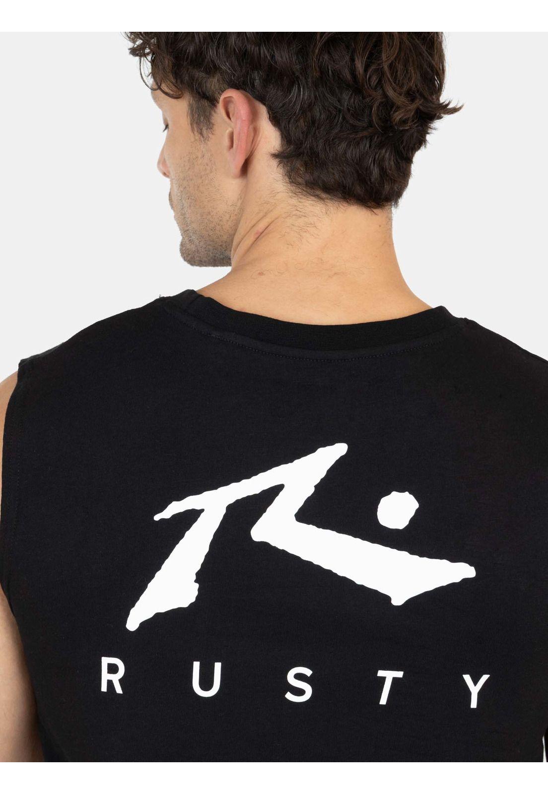 Polera SM Splash Negro Hombre Rusty-2