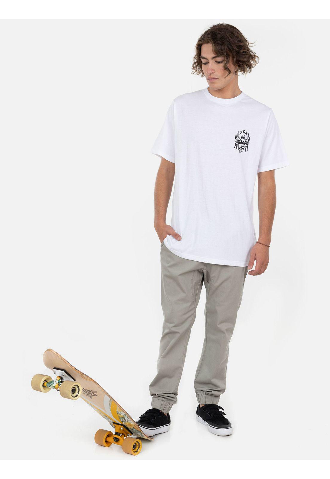 Polera DEAD SPIDER SS TEE Hombre Blanco Rusty-4