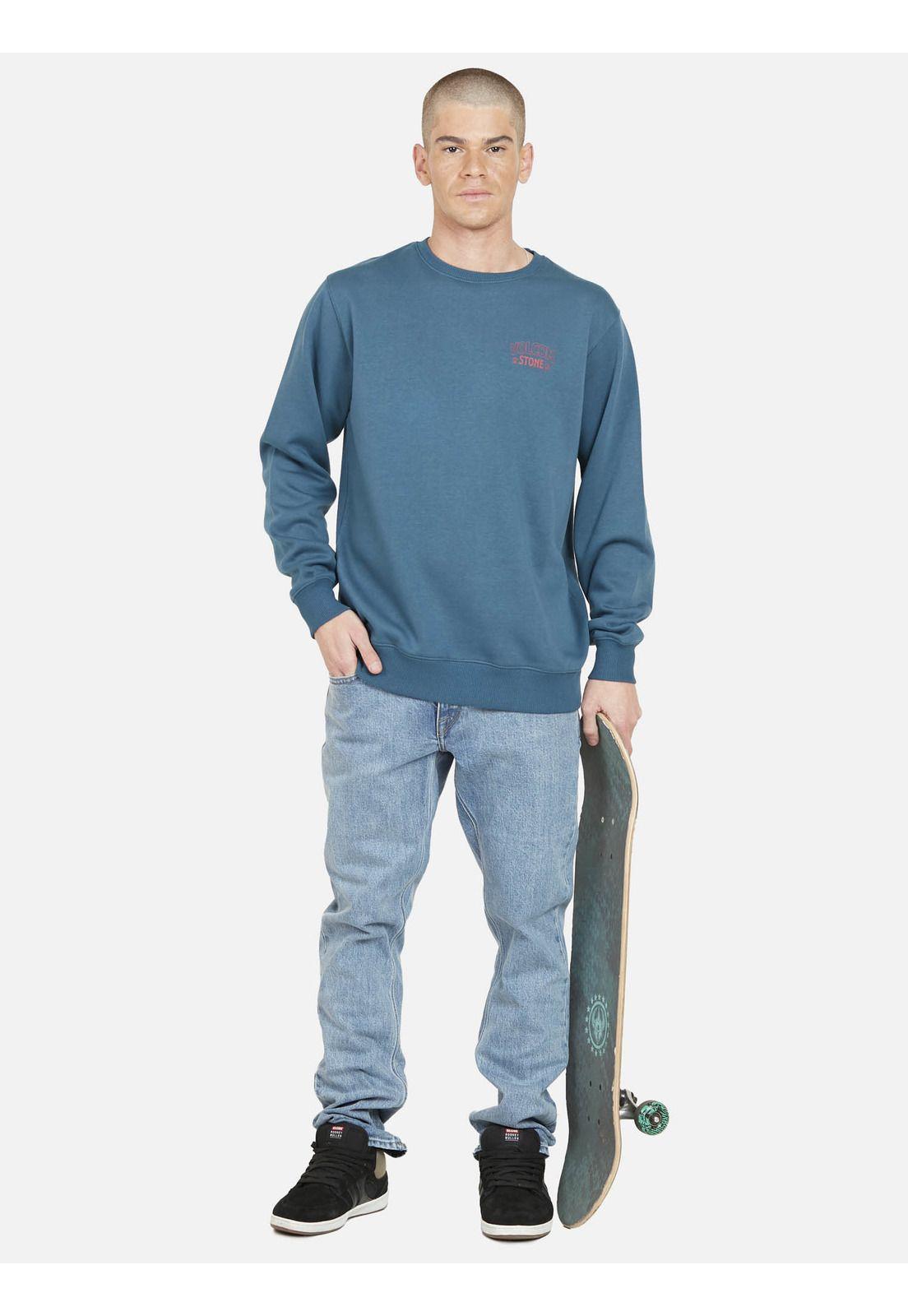 Poleron REGISTER CREW Hombre Azul Volcom-3