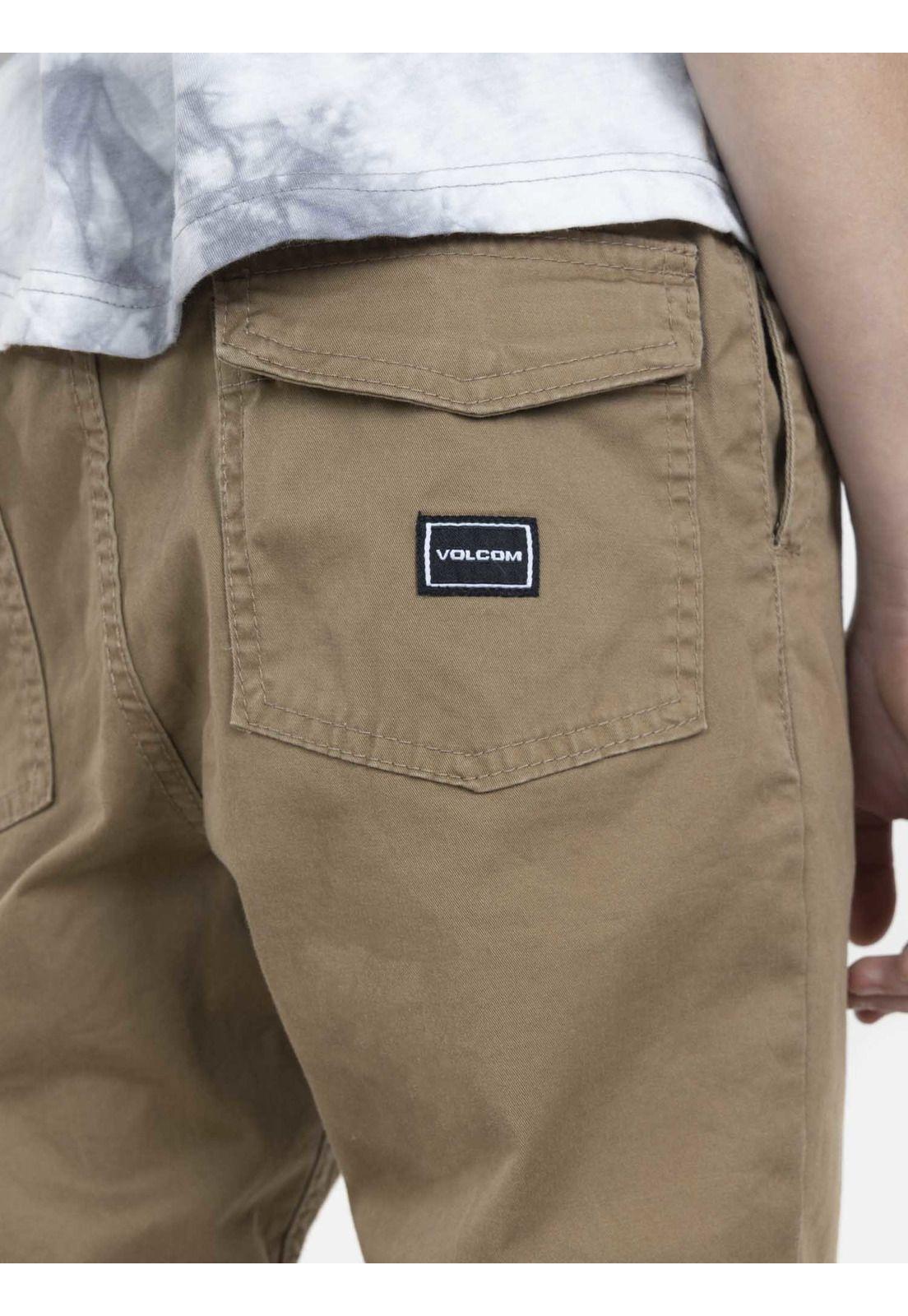 Pantalon Jogger Juvenil 7N273-MV22 Café Volcom-3