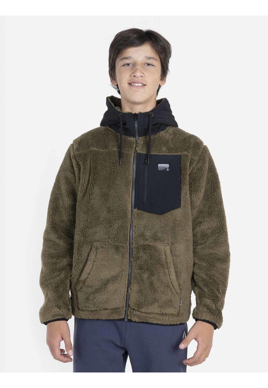 Poleron Juvenil 7O207 Khaki Volcom-0