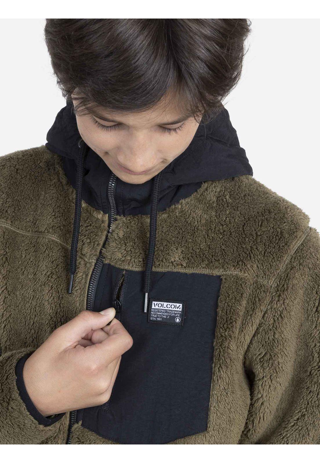 Poleron Juvenil 7O207 Khaki Volcom-2