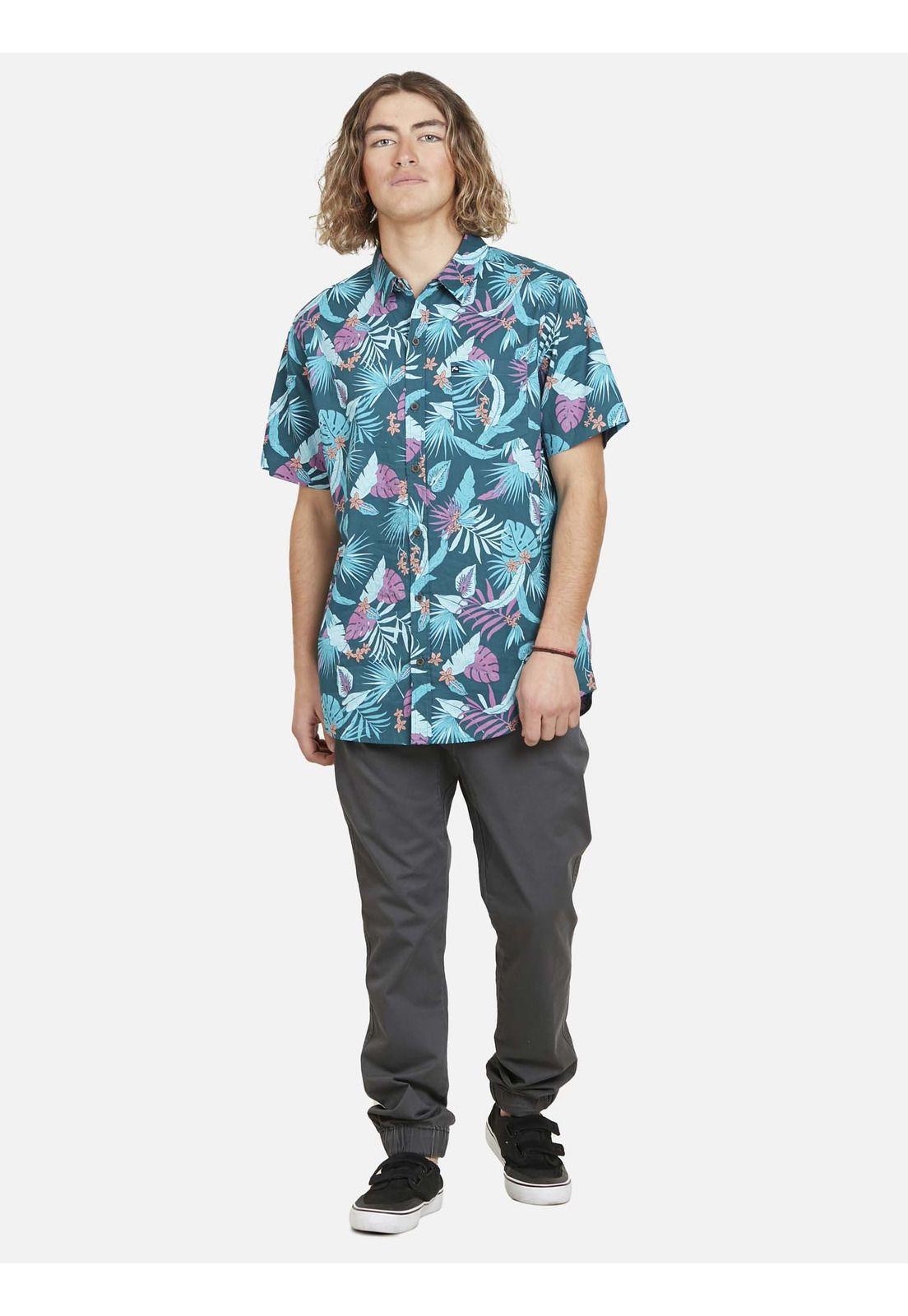 Camisa NIGHT OVERTURN SHORT SLEEVE SHIRT Hombre Multicolor Rusty-1