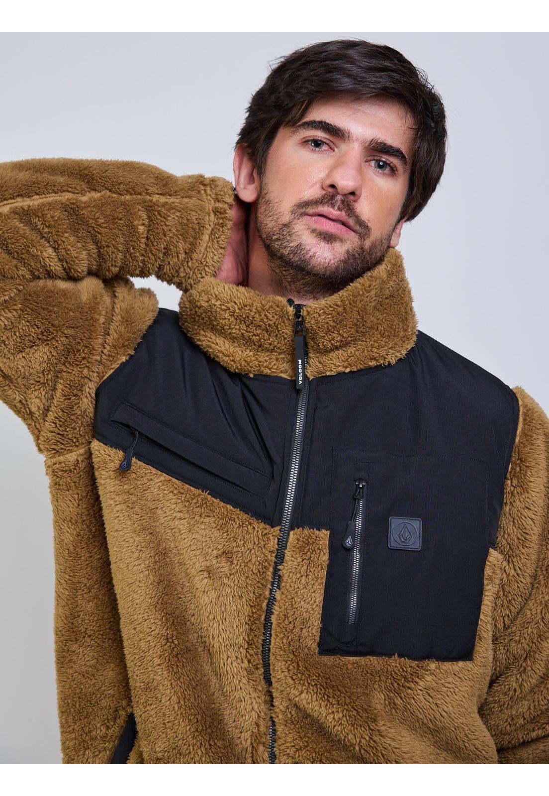 Poleron Chiporro Burnside Café Hombre Volcom-3