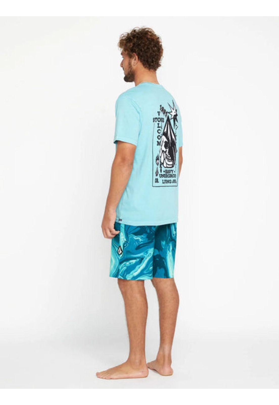 Traje De Baño Psyche Marble Mod-Tech Azul Hombre Volcom-0