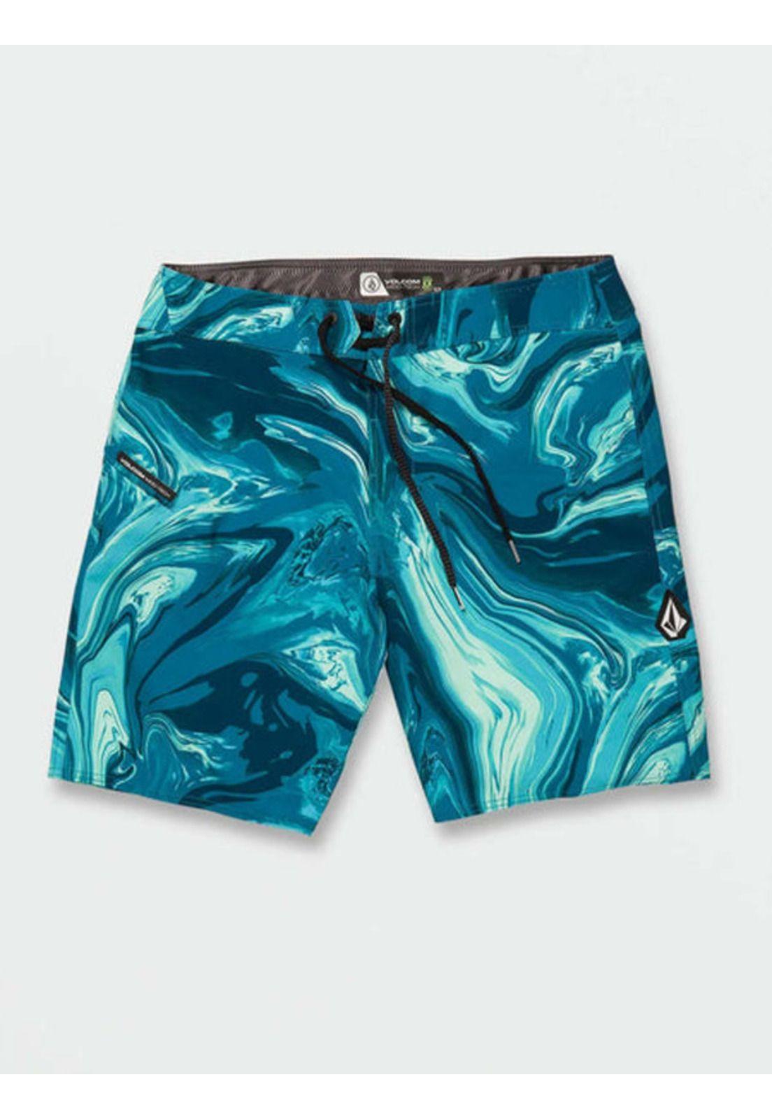 Traje De Baño Psyche Marble Mod-Tech Azul Hombre Volcom-4