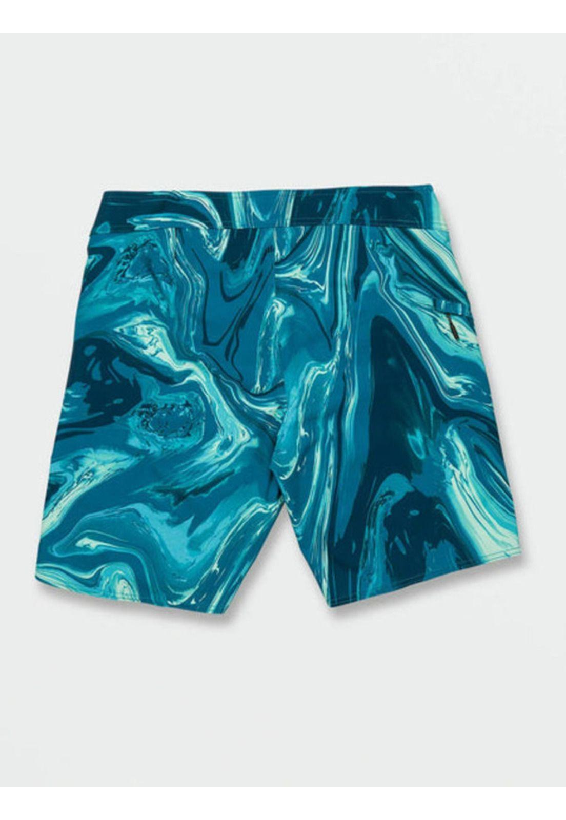 Traje De Baño Psyche Marble Mod-Tech Azul Hombre Volcom-5