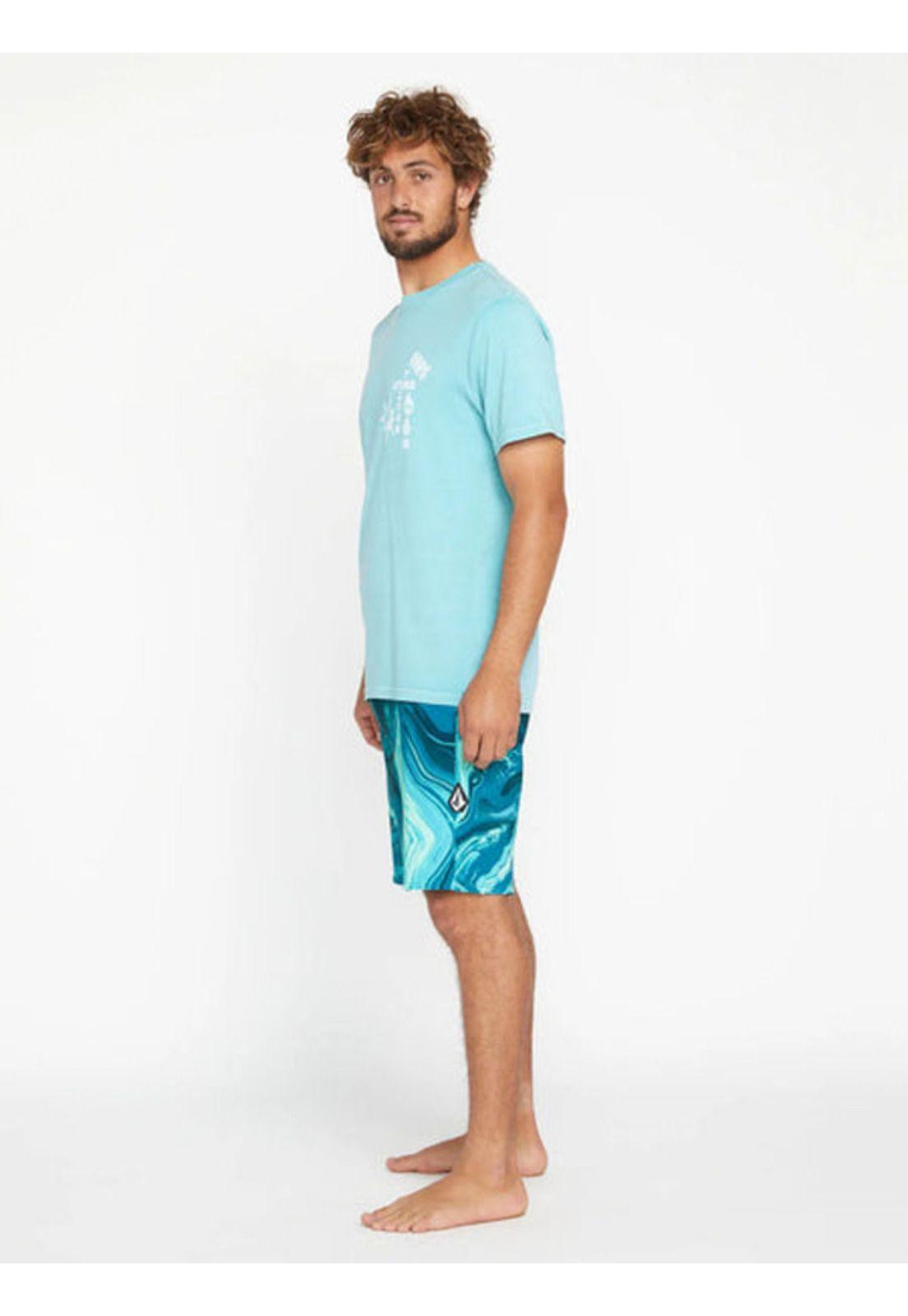 Traje De Baño Psyche Marble Mod-Tech Azul Hombre Volcom-6
