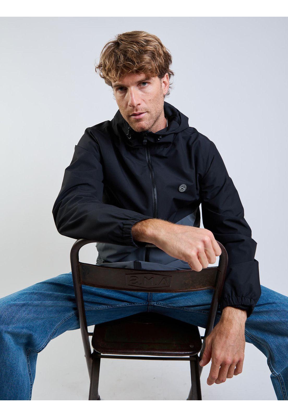 Cortaviento Gravel Crew Gris Hombre Rusty-6