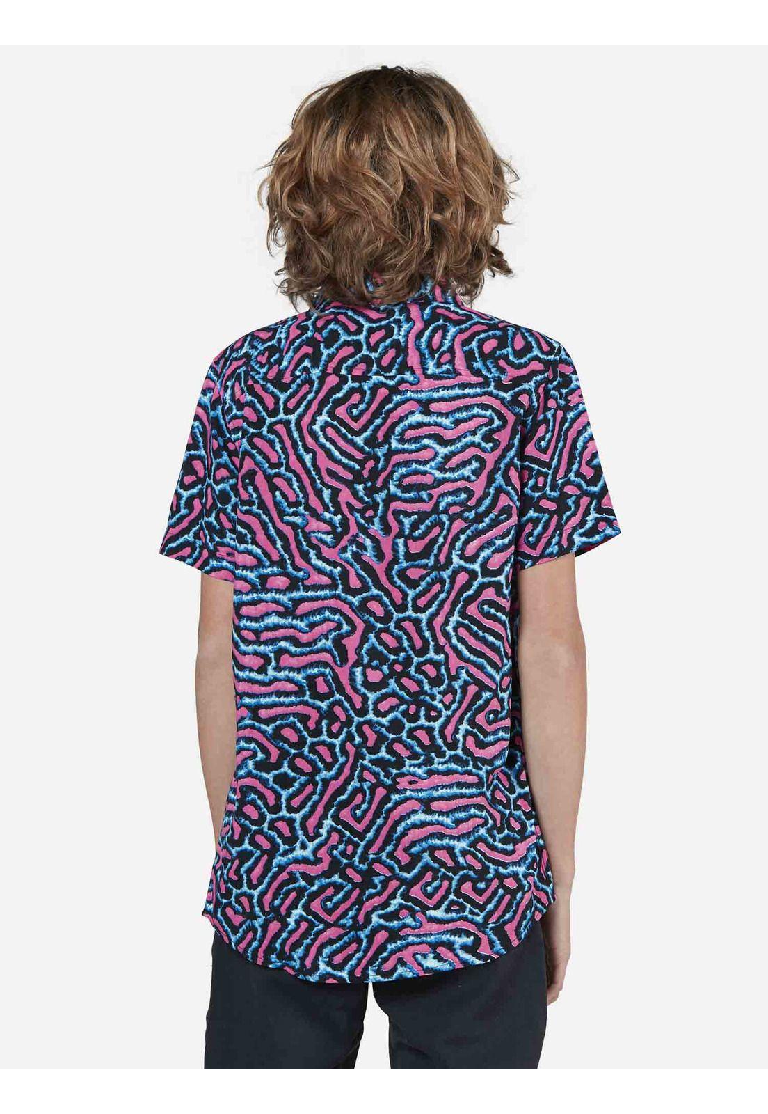Camisa M/C Juvenil 7C343-MV22 Azul Volcom-1